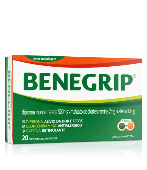 Imagem da embalagem de Benegrip.