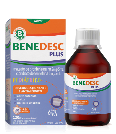 Imagem da embalagem de Benedesc Plus.